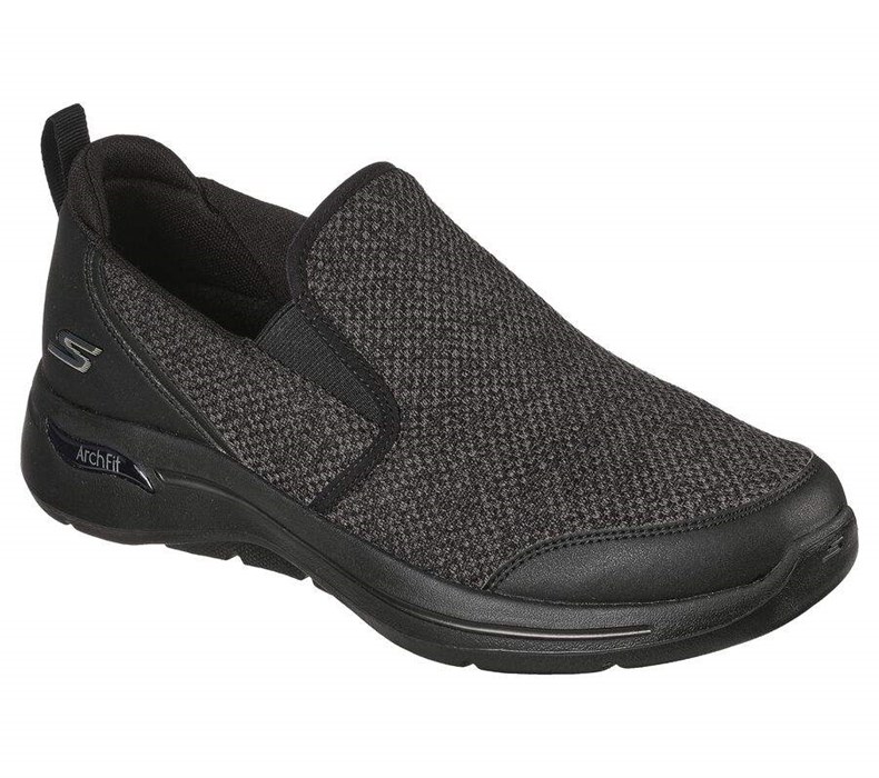 Pánské Trekové Boty Skechers GO WALK Arch Fit - Goodman Černé | GKTYSWA-70