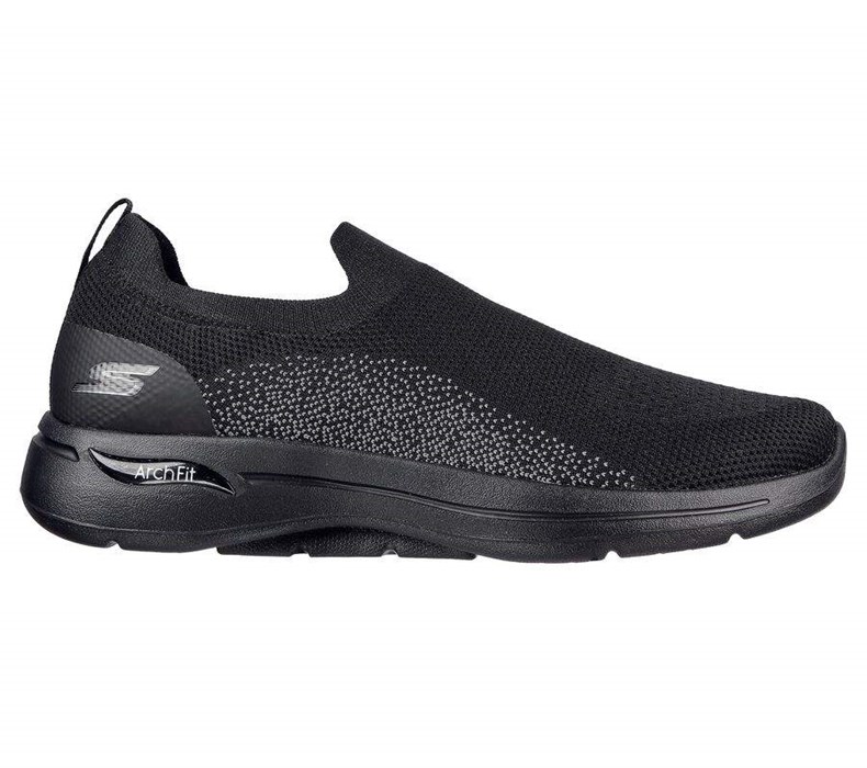 Pánské Trekové Boty Skechers GO WALK Arch Fit - Seltos Černé | ZIUACFN-79