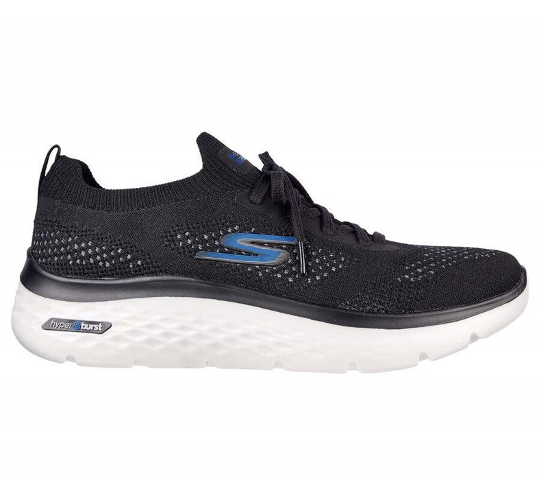 Pánské Trekové Boty Skechers GO WALK Hyper Burst Černé Šedé | JDEWAPR-49