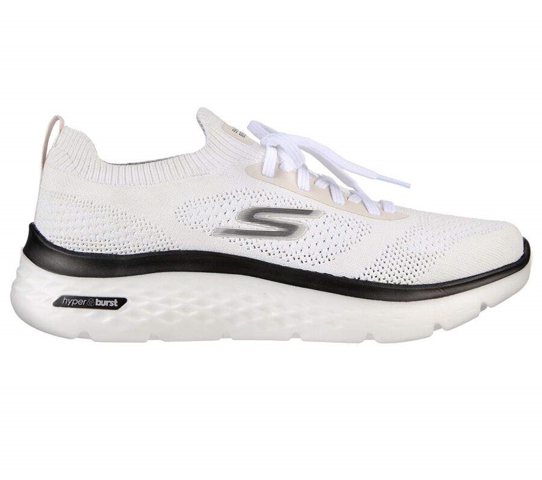 Pánské Trekové Boty Skechers GO WALK Hyper Burst Bílé Černé | MVZFAHJ-39