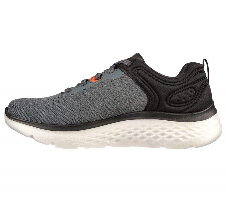 Pánské Trekové Boty Skechers GO WALK Hyper Burst Šedé Černé | OZCHLJN-97