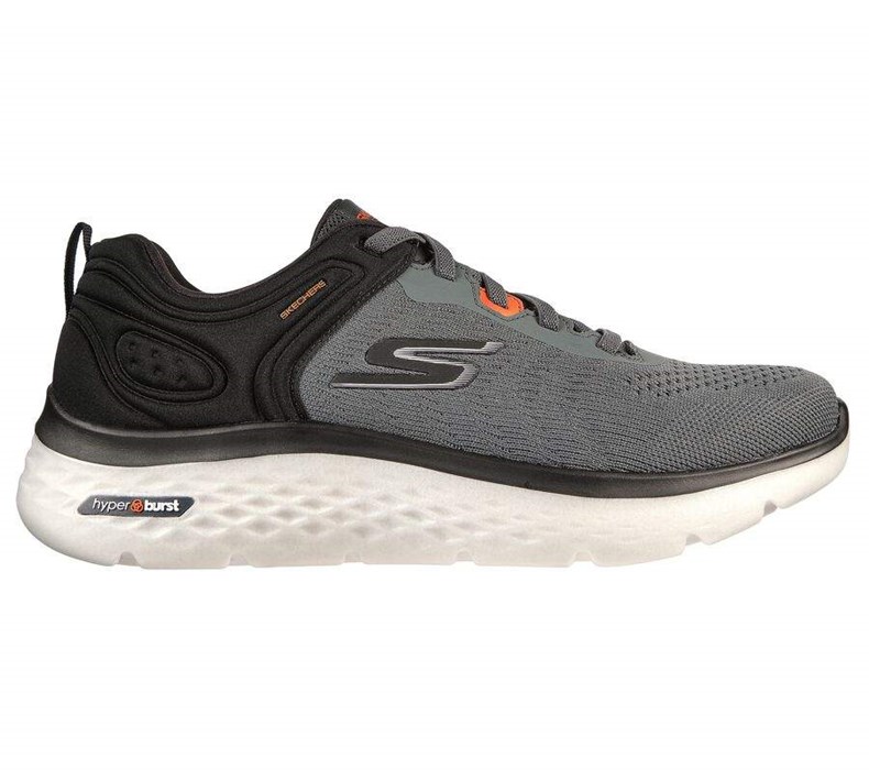 Pánské Trekové Boty Skechers GO WALK Hyper Burst Šedé Černé | OZCHLJN-97