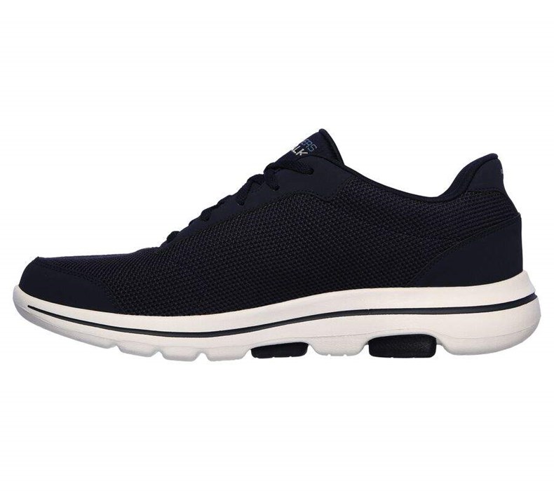 Pánské Trekové Boty Skechers GOwalk 5 - Demitasse Tmavě Blankyt | KRCFNDA-52