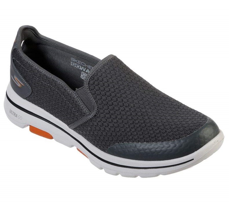 Pánské Trekové Boty Skechers GOwalk 5 - Apprize Šedé | VCUZTHK-45