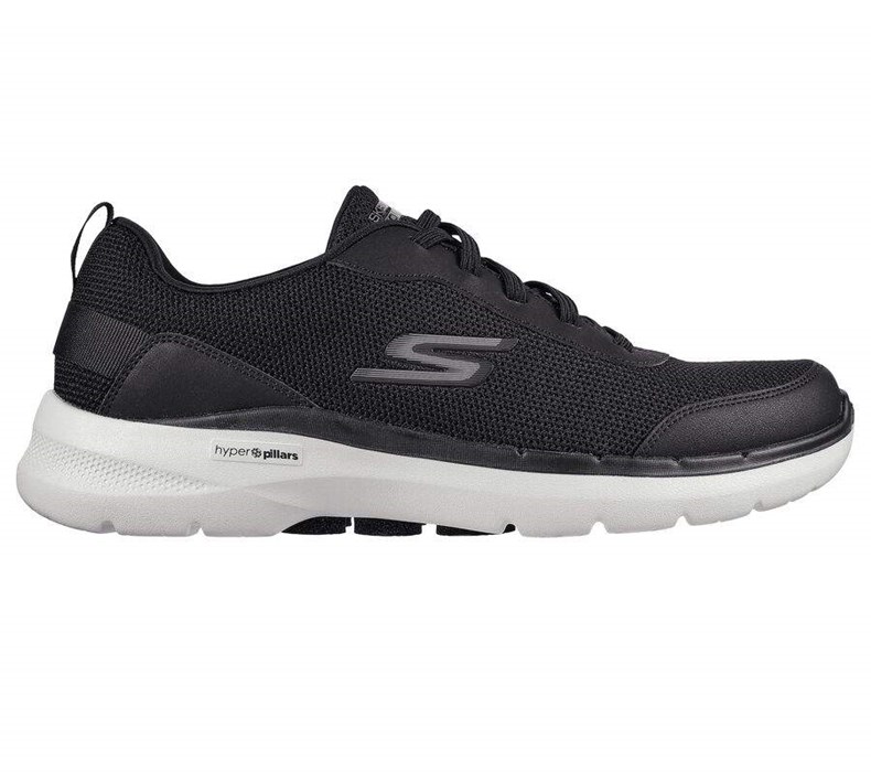 Pánské Trekové Boty Skechers GOwalk 6 - Bold Knight Černé | SVGIUAO-50