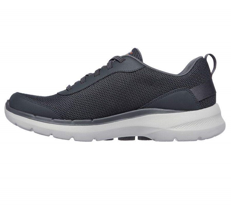 Pánské Trekové Boty Skechers GOwalk 6 - Bold Knight Šedé | YCWMPDU-75