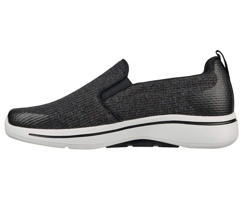 Pánské Trekové Boty Skechers GOwalk Arch Fit - Our Earth Černé | JKGSVYQ-09