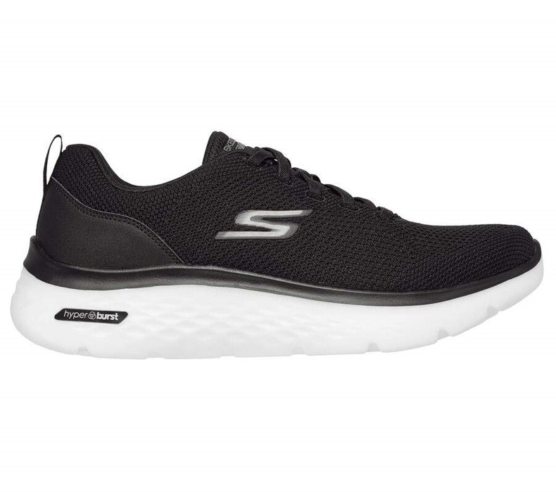 Pánské Trekové Boty Skechers GOwalk Hyper Burst - Nanocore Černé Bílé | APZWSNT-40