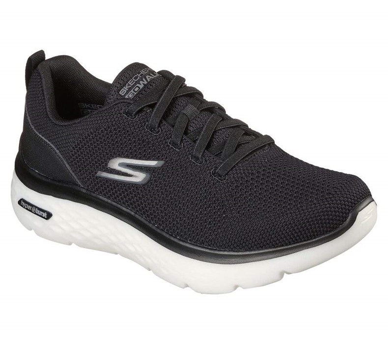 Pánské Trekové Boty Skechers GOwalk Hyper Burst - Nanocore Černé Bílé | APZWSNT-40