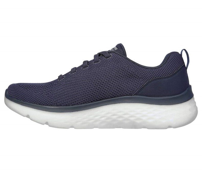 Pánské Trekové Boty Skechers GOwalk Hyper Burst - Nanocore Tmavě Blankyt Oranžové | MWOUSIN-19