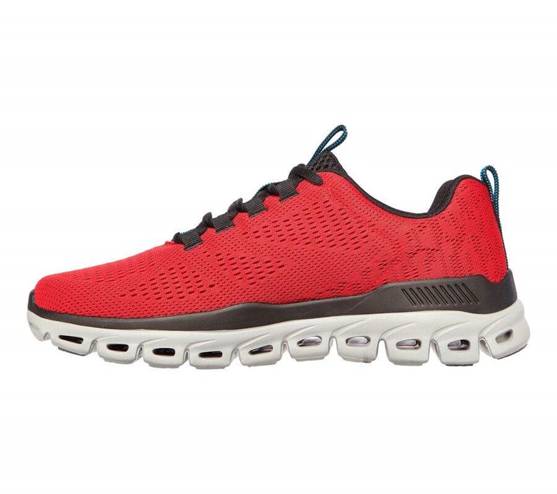 Pánské Trekové Boty Skechers Glide-Step - Fasten Up Červené Černé | FEYPQJO-70