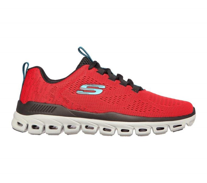 Pánské Trekové Boty Skechers Glide-Step - Fasten Up Červené Černé | FEYPQJO-70