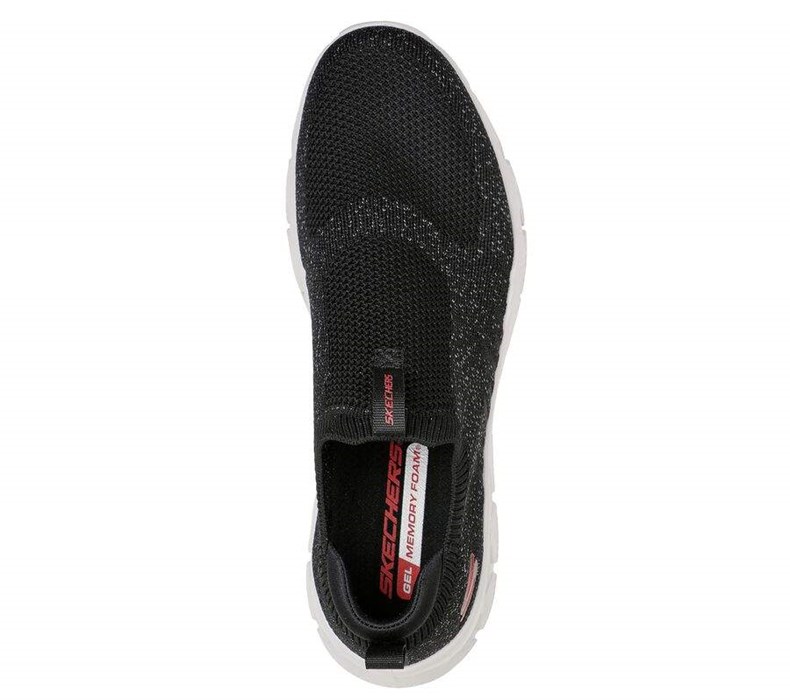 Pánské Trekové Boty Skechers Glide-Step Flex Černé Bílé | URAYKNF-03