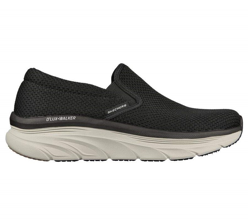 Pánské Trekové Boty Skechers Relaxed Fit: D'Lux Walker - Murlino Černé Bílé | EMAQDCG-57