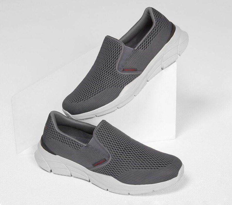 Pánské Trekové Boty Skechers Relaxed Fit: Equalizer 4.0 - Triple-Play Šedé Červené | IDAMSNQ-15