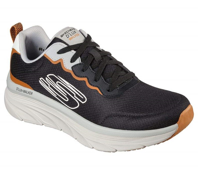 Pánské Trekové Boty Skechers Relaxed Fit: D\'Lux Walker - Scrambler Černé | ISBNYLD-74