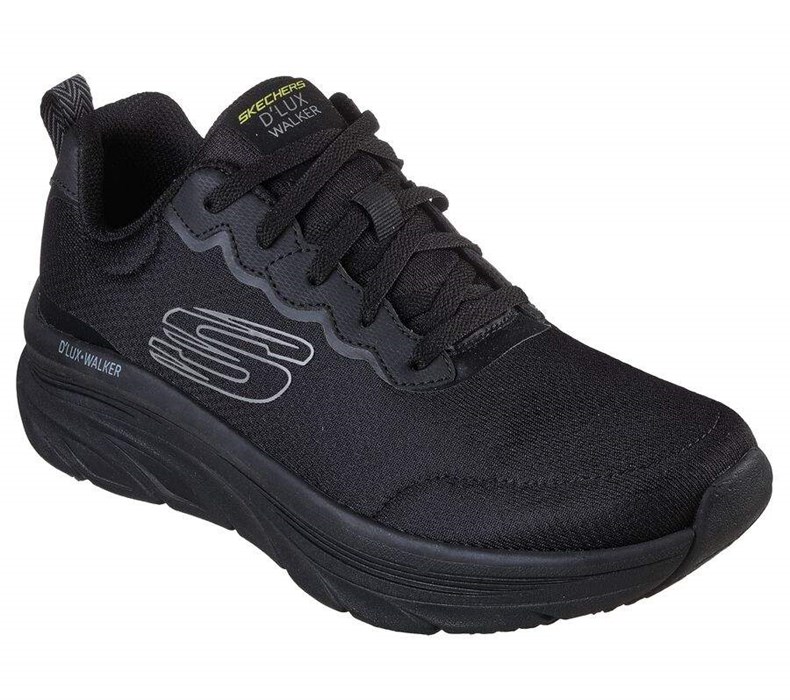 Pánské Trekové Boty Skechers Relaxed Fit: D\'Lux Walker - Scrambler Černé Šedé | YSXVHAN-49