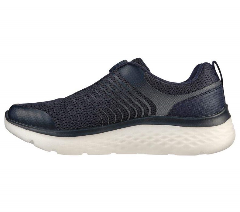 Pánské Trekové Boty Skechers Twist Fit: GOwalk Hyper Burst - Bold Outlook Tmavě Blankyt | EIUYFWC-40