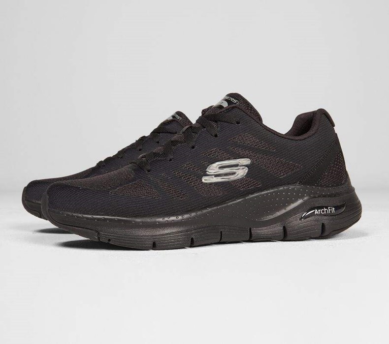 Pánské Tréninkové Boty Skechers Arch Fit - Charge Back Černé | CXPLMSD-19