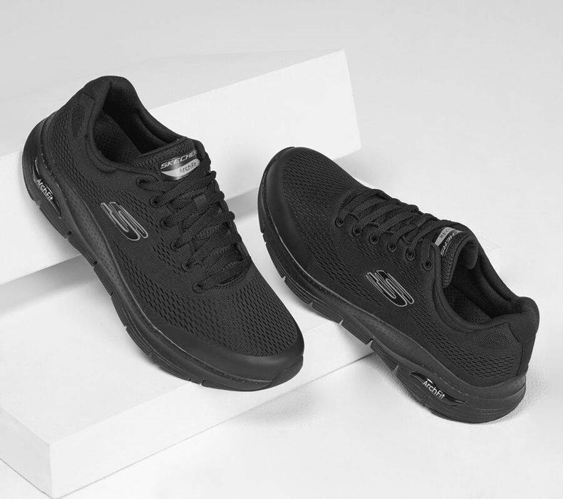 Pánské Tréninkové Boty Skechers Arch Fit Černé | FDKRGHA-72