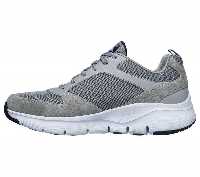 Pánské Tréninkové Boty Skechers Arch Fit - Servitica Šedé | HWSXJBI-89