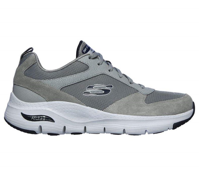 Pánské Tréninkové Boty Skechers Arch Fit - Servitica Šedé | HWSXJBI-89