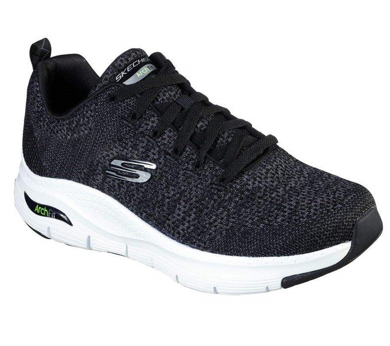 Pánské Tréninkové Boty Skechers Arch Fit - Paradyme Černé Bílé | MUNPBAE-07