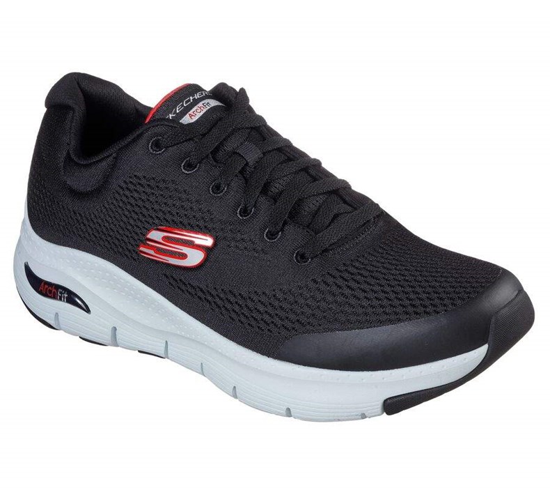 Pánské Tréninkové Boty Skechers Arch Fit Černé Červené | NCGOXWZ-45