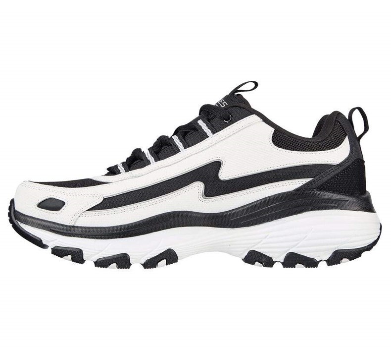 Pánské Tréninkové Boty Skechers D'Lites Arch Fit Bílé Černé | HGTLEUI-65