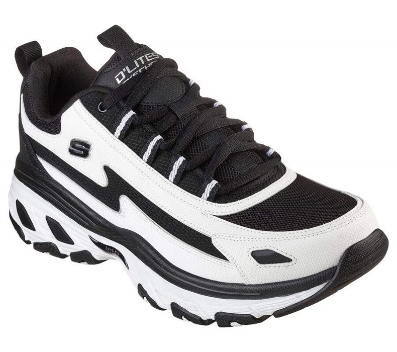 Pánské Tréninkové Boty Skechers D\'Lites Arch Fit Bílé Černé | HGTLEUI-65