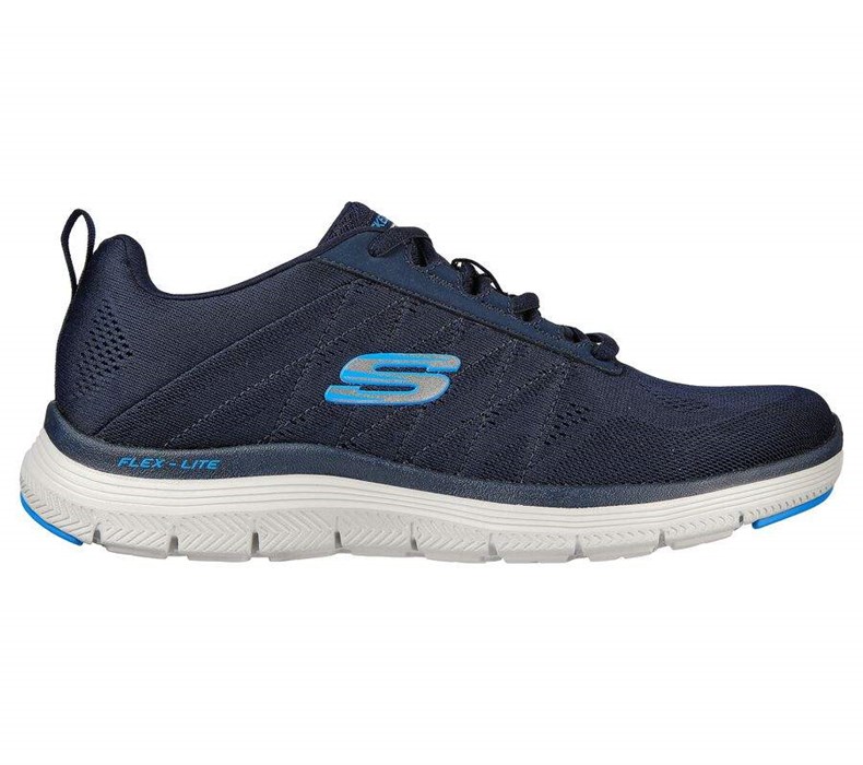 Pánské Tréninkové Boty Skechers Flex Advantage 4.0 - Valkin Tmavě Blankyt | KGDEIPC-47