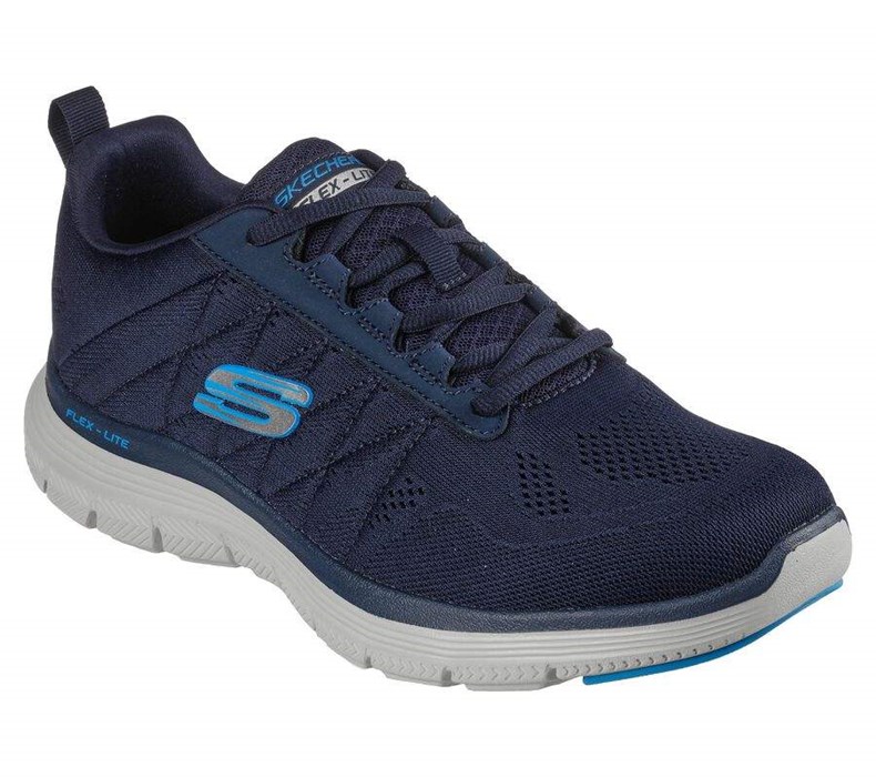 Pánské Tréninkové Boty Skechers Flex Advantage 4.0 - Valkin Tmavě Blankyt | KGDEIPC-47