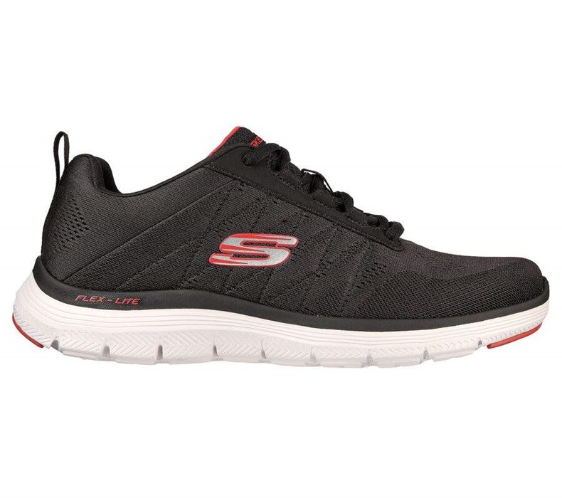 Pánské Tréninkové Boty Skechers Flex Advantage 4.0 - Valkin Černé | UCKBMEL-03