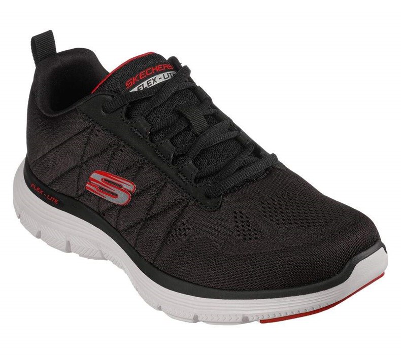 Pánské Tréninkové Boty Skechers Flex Advantage 4.0 - Valkin Černé | UCKBMEL-03