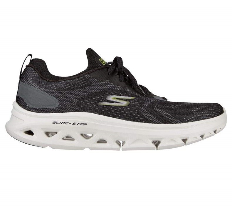 Pánské Tréninkové Boty Skechers GO RUN Glide-Step Flex - Radar Černé Bílé | POBITEQ-17