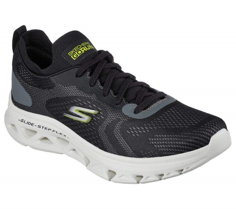 Pánské Tréninkové Boty Skechers GO RUN Glide-Step Flex - Radar Černé Bílé | POBITEQ-17