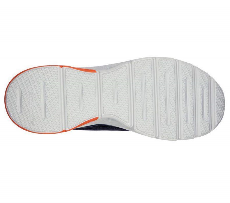 Pánské Tréninkové Boty Skechers Glide-Step Sportovní - New Appeal Tmavě Blankyt Oranžové | RZTKBJM-32