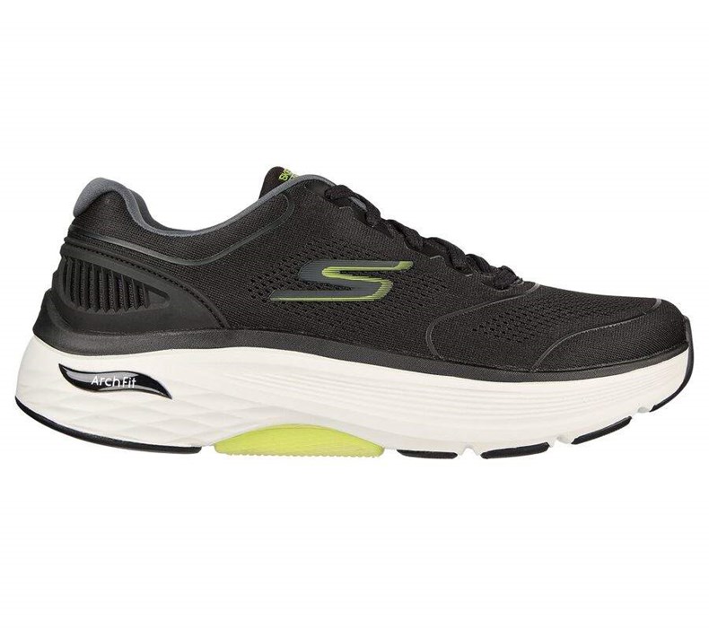 Pánské Tréninkové Boty Skechers Max Cushioning Arch Fit - Switchboard Černé Světle Zelene | MPHBVIS-91