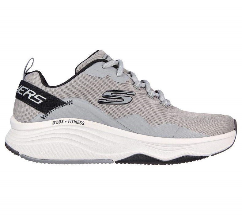 Pánské Tréninkové Boty Skechers Relaxed Fit: D'Lux Fitness - Roam Free Šedé | HJTLGWA-40