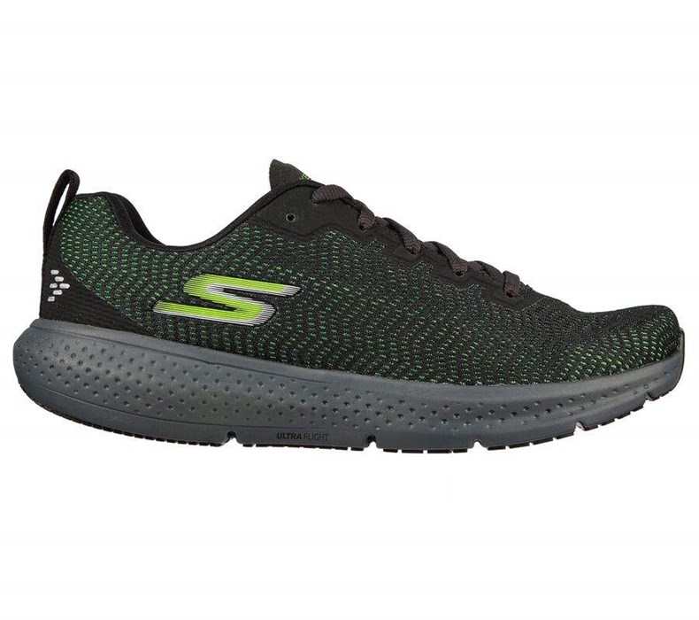 Pánské Tréninkové Boty Skechers Relaxed Fit®: GO RUN® Supersonic Černé Zelene | IOLAEGC-45