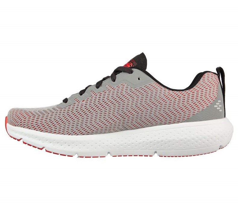 Pánské Tréninkové Boty Skechers Relaxed Fit®: GO RUN® Supersonic Šedé Červené | XGZMQDF-92