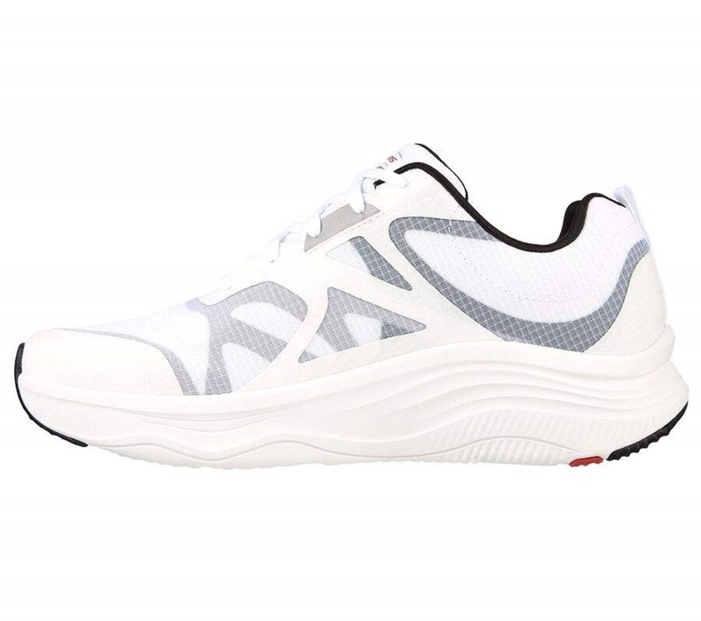 Pánské Tréninkové Boty Skechers Relaxed Fit: D'Lux Fitness Bílé Černé Červené | ZENQSAM-26