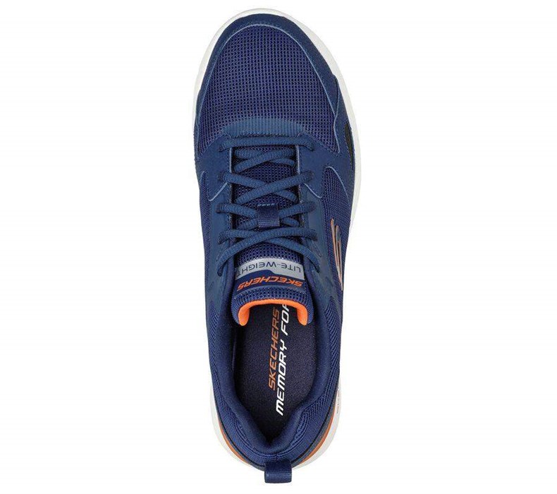 Pánské Tréninkové Boty Skechers Skech-Air Dynamight Tmavě Blankyt Oranžové | QJNWLAV-63