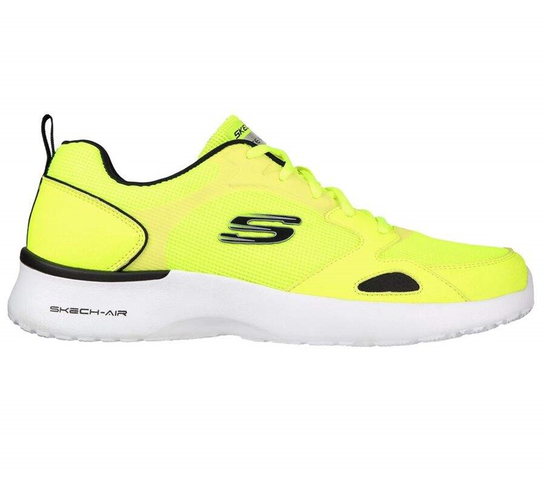 Pánské Tréninkové Boty Skechers Skech-Air Dynamight Světle Zelene Černé | RNSWLEY-32